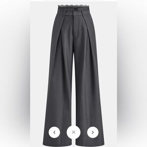Elegant Gray Wide-Leg Women's Pants